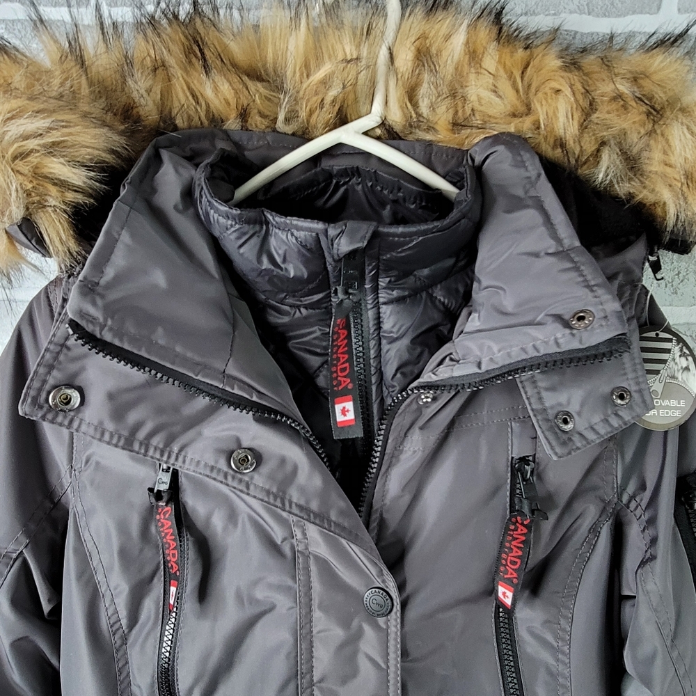 Canada Weathergear Cold Weather Snow Coat With Removable fur Trim Women's S NWT - Picture 12 of 16